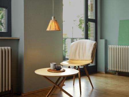 OSRAM 1-flammige Pendelleuchte Decor Raffia Green mit E27 Fassung