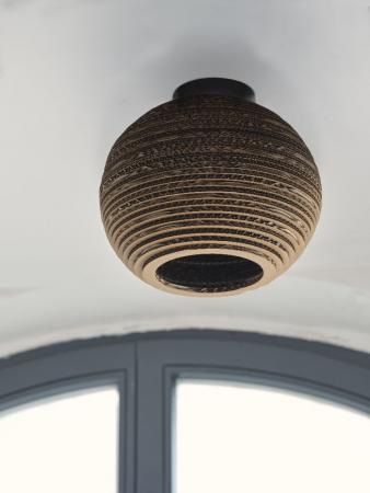 OSRAM Deckenleuchte BALL, braun, Ø 26 cm, aus Wellpappe