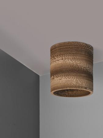 OSRAM Deckenleuchte Cylinder braun, Ø 25 cm, aus Wellpappe