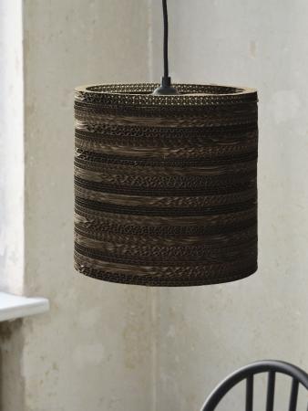 OSRAM Pendelleuchte Cylinder braun, Ø 25 cm, aus Wellpappe
