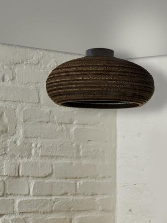 OSRAM Deckenleuchte DROP, braun, Ø 40 cm, aus Wellpappe