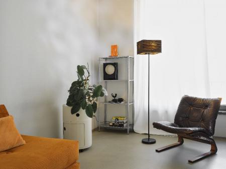 160cm OSRAM Stehleuchte Decor Cardboard Square braun, aus Wellpappe