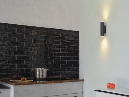 OSRAM Wandleuchte Decor Drums Wall Updown Schwarz IP20