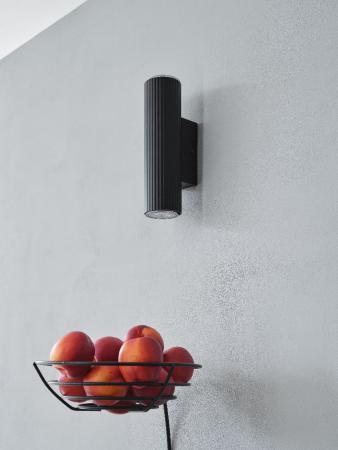 OSRAM Wandleuchte Decor Drums Wall Updown Schwarz IP20