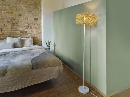 OSRAM Stehleuchte Decor Bale aus Papier mit E27 Fassung beige