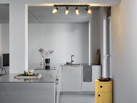 OSRAM Decor 4er Spot Firefly in Schwarz - warmweißes Licht, dimmbar, Metall/Glas