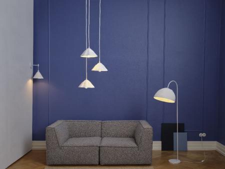 OSRAM Pendelleuchte Decor Lotus Leaf 3-flammig weiß aus Metall und Pappmaschee für 3 x E14