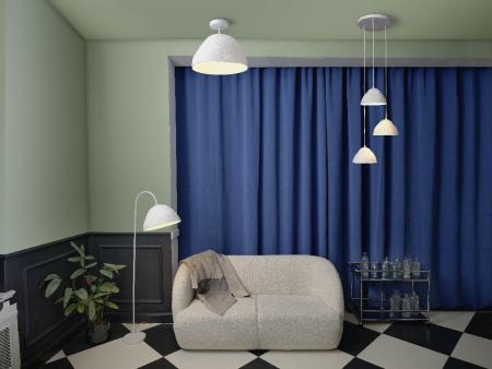 OSRAM Deckenleuchte Camel Bell weiß aus Metall und Pappmaschee E27