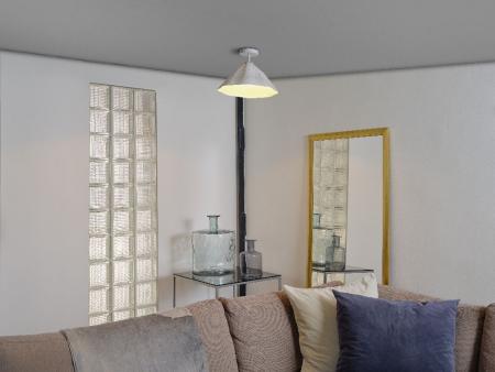 OSRAM Deckenleuchte Decor Lotus Leaf 1-flammig weiß aus Metall und Pappmaschee für E27