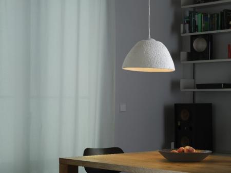 OSRAM Pendelleuchte Camel Bell 1-flammig weiß aus Metall und Pappmaschee E27