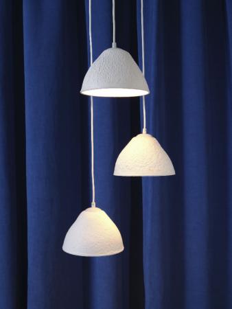 OSRAM Pendelleuchte Camel Bell 3-flammig weiß aus Metall und Pappmaschee für 3 x E14