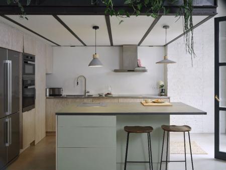 OSRAM Beton Hängelampe CONCRETE WOOD grau Ø 22 cm  E27