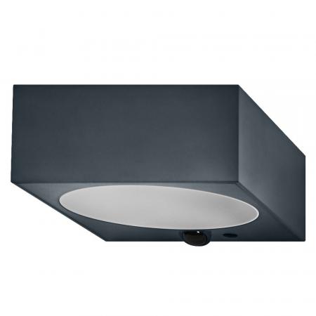 OSRAM ENDURA Style Solar Bright Sensor Wandleuchte Down IP65 Dunkelgrau