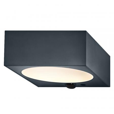 OSRAM ENDURA Style Solar Bright Sensor Wandleuchte Down IP65 Dunkelgrau