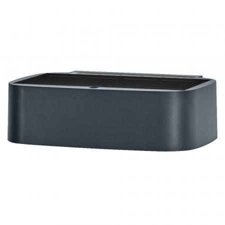 OSRAM ENDURA Style Solar Bright Daylight Sensor Wandleuchte UpDown IP65 Dunkelgrau
