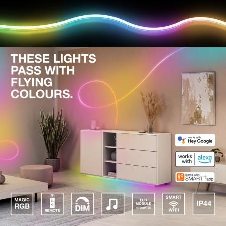 2M Osram LED-Streifen Neon Flex RGB Color mit Fernbedienung USB IP20
