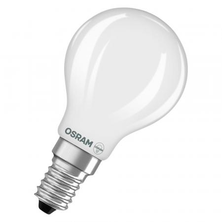 OSRAM E14 LED Lampe SUPERSTAR PLUS HD LIGHTING Tropfenform matt dimmbar 3,4W wie 40W neutralweißes Licht & hohe Farbwiedergabe