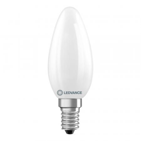 Ledvance E14 LED Kerzenlampe Classic B60 Frosted 5,9W wie 60W 3000K warmweißes Licht
