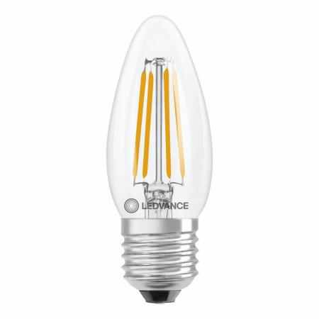 Ledvance E27 LED Kerzenlampe Filament  B40 Classic klar 34W wie 40W 2700K warmweißes Licht