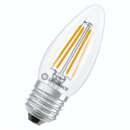 Ledvance E27 LED Kerzenlampe Filament  B40 Classic klar 34W wie 40W 2700K warmweißes Licht