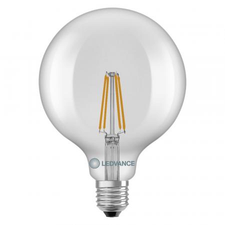 Ledvance E27 LED Filament Kugellampe Globe125 Classic klar 5,9W wie 60W 2700K warmweißes Licht