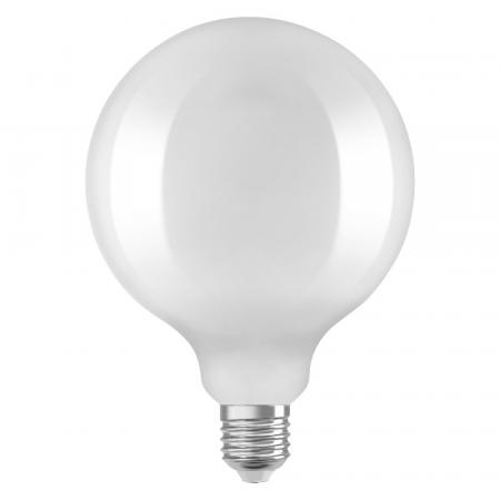 Sehr helle Ledvance E27 LED Kugellampe Globe 125 Classic matt 24W wie 200W 3000K warmweißes Licht