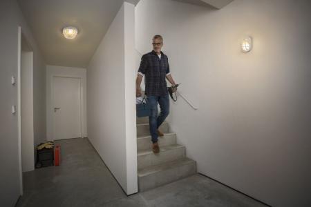 Osram Wandleuchte BULKHEAD Essential Round E27 in weiß