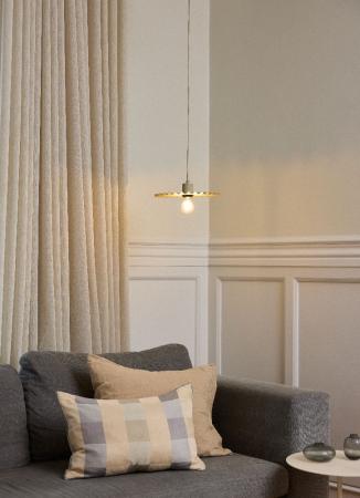 OSRAM Pendelleuchte  Decor Plissee Beige aus Stahl mit E27 Fassung - Textilkabel