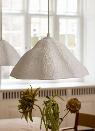 OSRAM Pendelleuchte Decor Lotus Leaf 1-flammig weiß aus Metall und Pappmaschee für E27