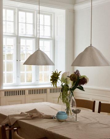 OSRAM Pendelleuchte Decor Lotus Leaf 1-flammig weiß aus Metall und Pappmaschee für E27