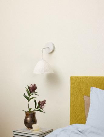 OSRAM Wandleuchte Decor Lotus Leaf weiß aus Metall und Pappmaschee für E14