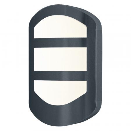 OSRAM ENDURA Style Plate Wandleuchte 12W IP44 Dunkelgrau
