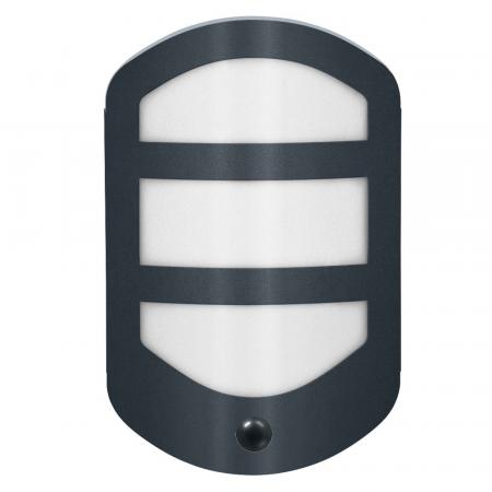 OSRAM ENDURA Style Plate Wandleuchte mit Sensor 12W IP44 Dunkelgrau