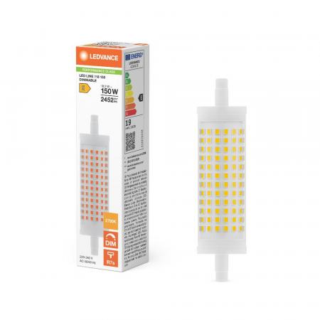 Ledvance LINE R7s 118mm LED Stablampe 18,2W wie 150 Watt warmweißes Licht dimmbar