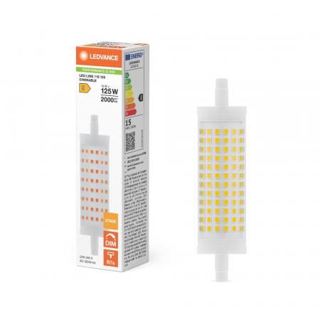 Leistungsstarke Ledvance R7s LED Stablampe 118mm dimmbar 15W wie 125W 2700K warmweißes Licht