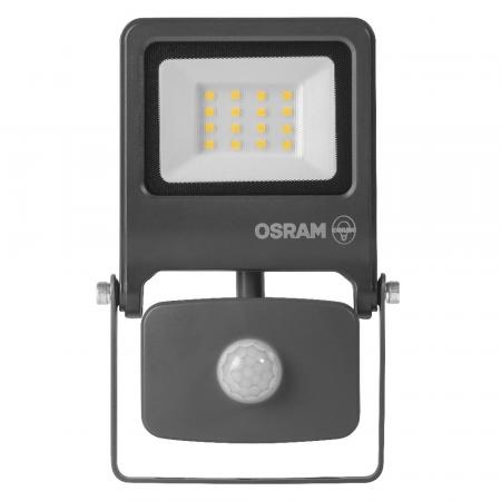 Osram Endura Flood Sensor LED 10W LED Fluter IP44 in anthrazit 3000K - warmweiße Außenbeleuchtung