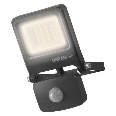 Osram Endura Flood Sensor LED 10W LED Fluter IP44 in anthrazit 3000K - warmweiße Außenbeleuchtung