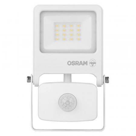 Osram Endura schwenkbarer LED Außenfluter mit Sensor 10W 3000K IP44 in weiss
