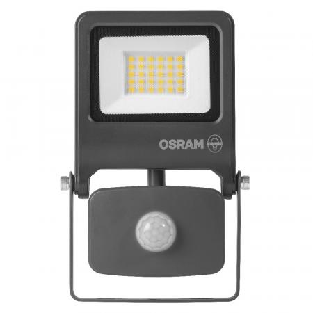 Osram Endura LED Außen Fluter mit Sensor 20W 3000K warmweißes Licht IP44 grau