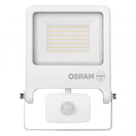 Osram Endura Flood Sensor LED 50W Fluter Floodlight IP44 weiss 3000K warmweißes Licht zur Außenbeleuchtung