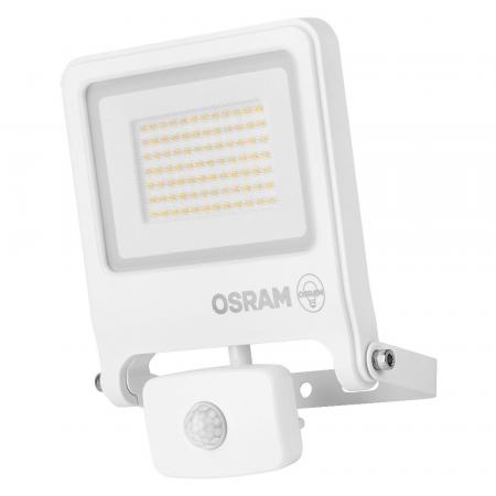 Osram Endura Flood Sensor LED 50W Fluter Floodlight IP44 weiss 3000K warmweißes Licht zur Außenbeleuchtung