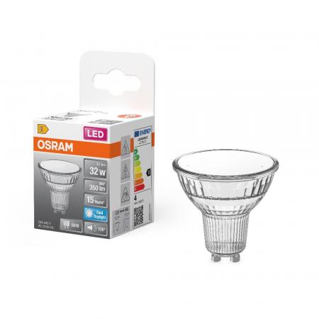 OSRAM GU10 LED Strahler PAR16 120° Abstrahlwinkel 3,1W wie 32W 6500K Tageslichtweiß