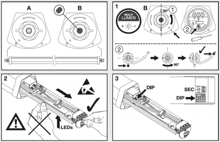 120cm LEDVANCE DAMP PROOF FLEX THROUGHWIRING Feuchtraumleuchte - DP FLEX TH 1200 P 34W ML 865 IP66- Tageslichtweiß - mit Durchverdrahtung