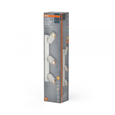 OSRAM LED Spot Octagon 3er Wand- und Decken Strahler dimmbar Weiß