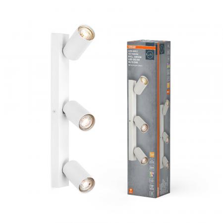 OSRAM LED Spot Octagon 3er Wand- und Decken Strahler dimmbar Weiß