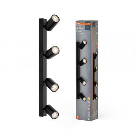 OSRAM LED Spot Octagon 4er Deckenstrahler dimmbar Schwarz