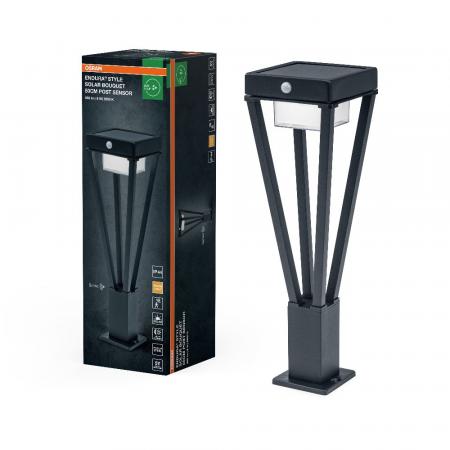 Osram ENDURA Solar Bouquet 50cm Sockelleuchte schwarz Sensor & Bewegungsmelder 50cm