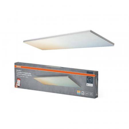 OSRAM SMART+ Matter Planon Rahmenloses Panel veränderbarer Farbton 120x30cm, Appsteuerung