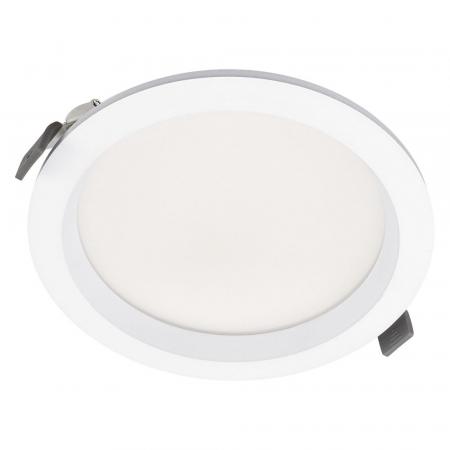 LEDVANCE LED Deckeneinbauleuchte 18W 3000–4000K IP44 Einbaudurchmesser 160mm Multi Select weiß
