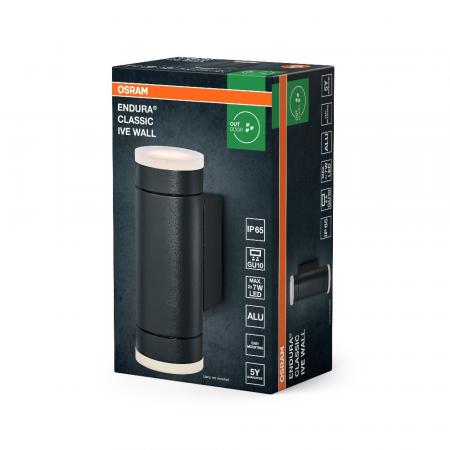OSRAM Up&down Außenwandleuchte Endura Classic Ive in Dunkelgrau